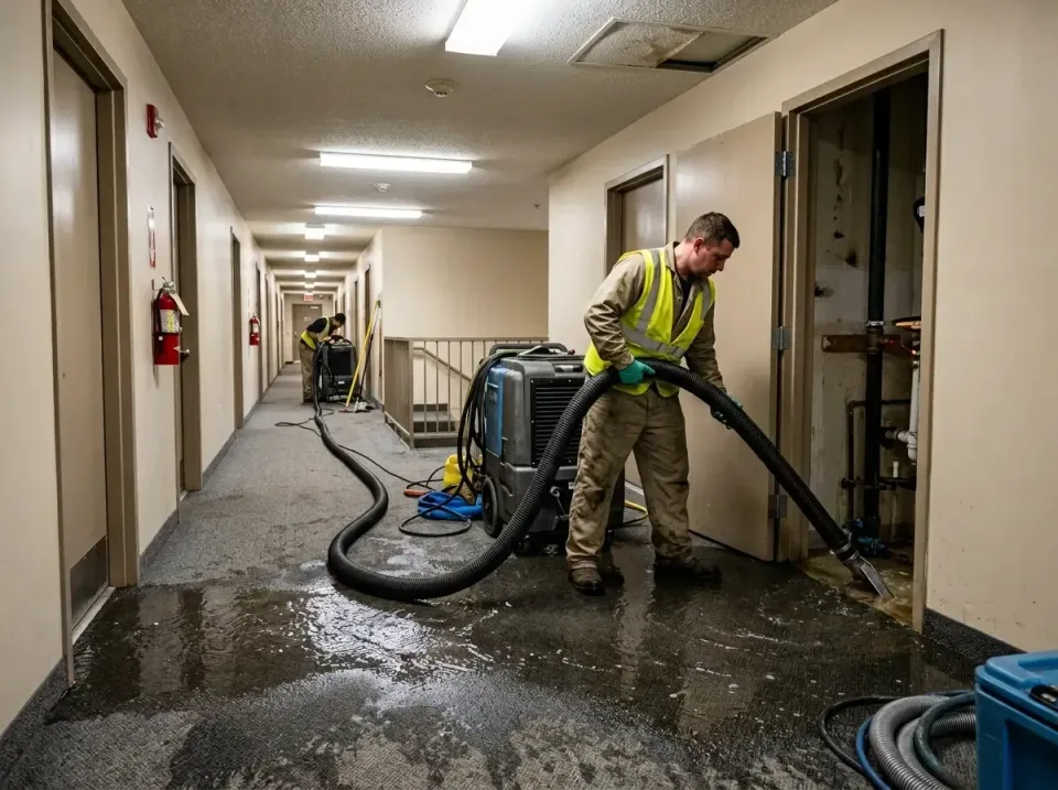 multi-unit-apartment-hallway-f-005 — frequently asked questions, Emergency Burst Pipe Water Extraction & Removal in Lake Ham…